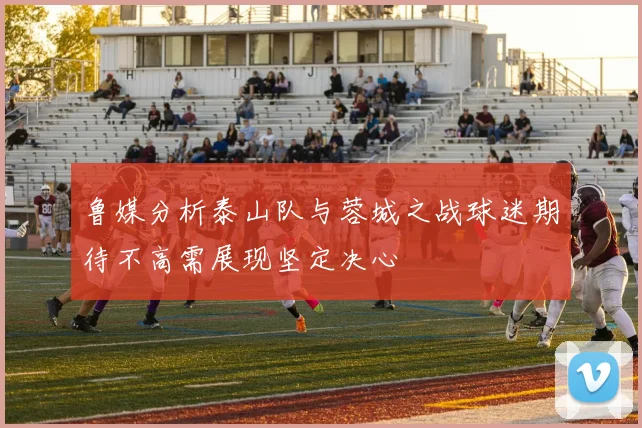 鲁媒分析泰山队与蓉城之战球迷期待不高需展现坚定决心